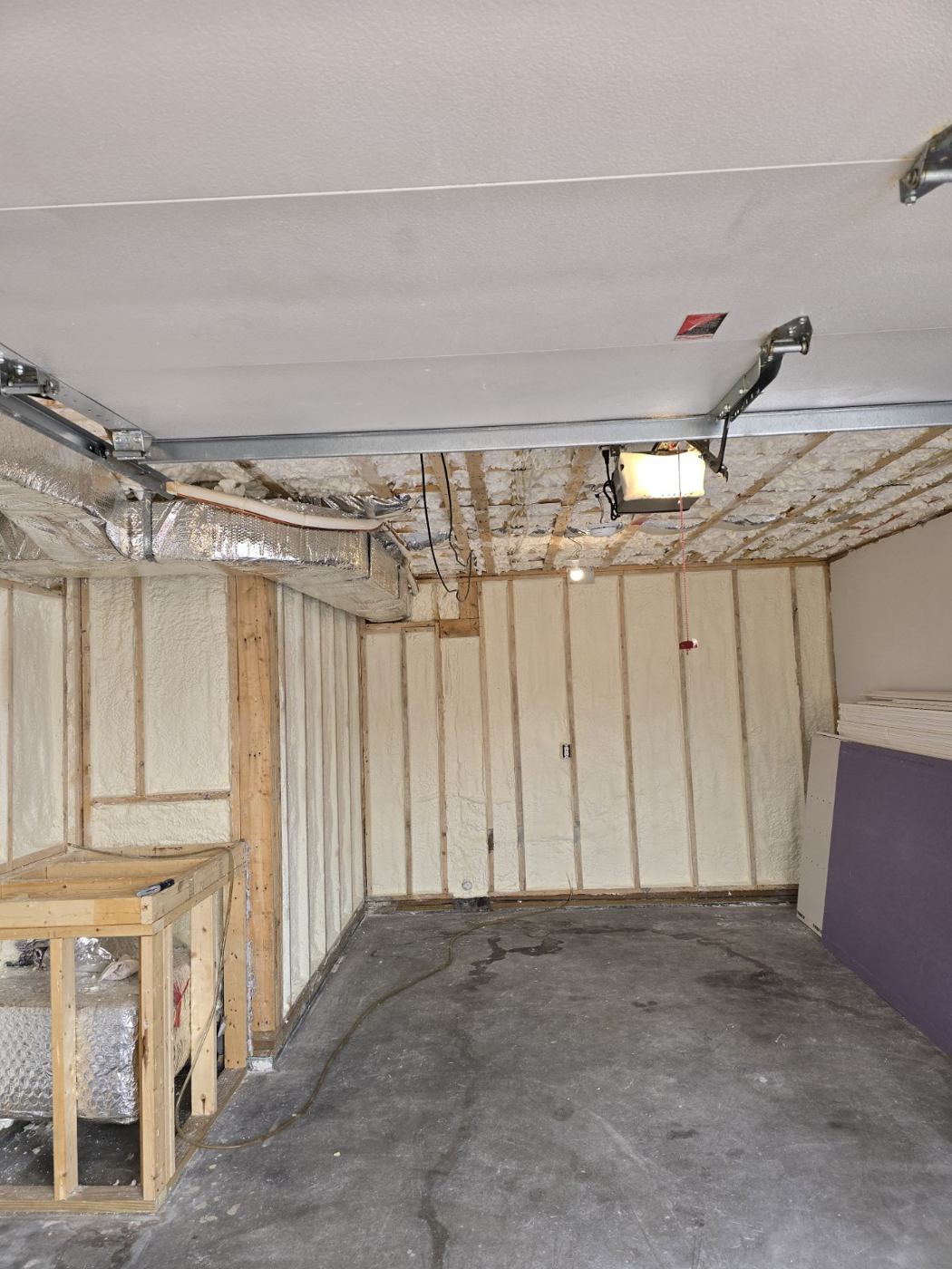 Spray Foam · Garage