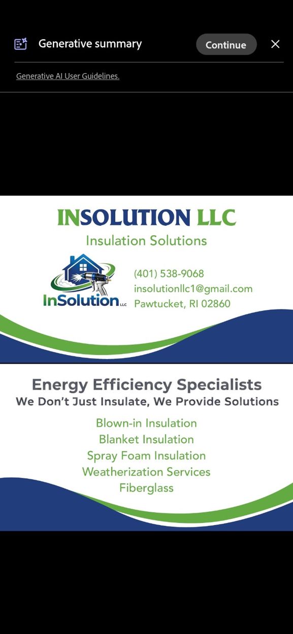InSolution LLC insulation project
