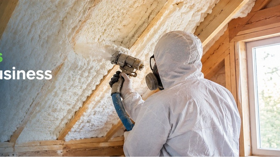 Illustrative spray foam application